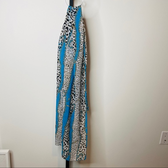 Animal Print & Charm Link Large Versatile Scarf - Picture 3 of 10
